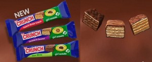 The new Girl Scout Cookie Crunch Candy Bar.