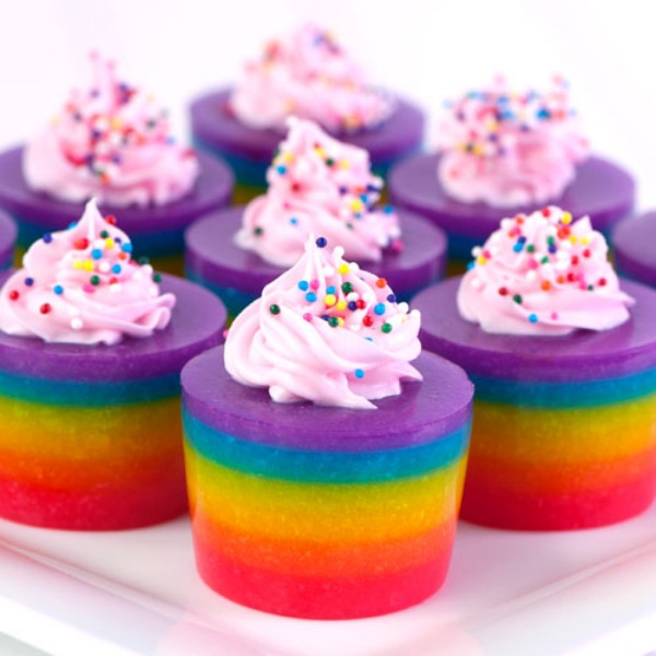 Do Want Rainbow Layered Cake Jello Shots 