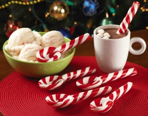 candy cane spoons