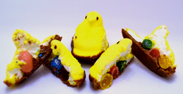 Cadbury Creme Egg Coated Jelly Bean Stuffed Peeps